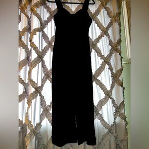 Black linen jumpsuit